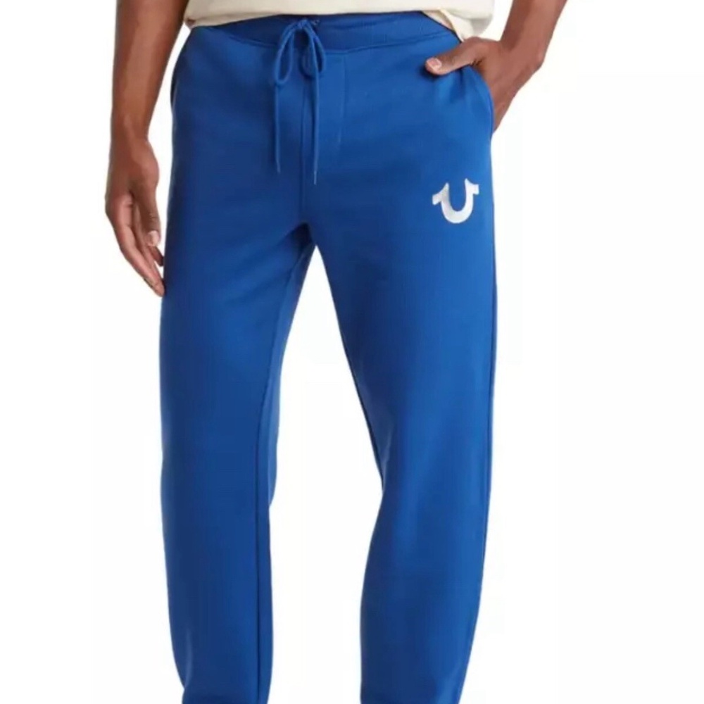 True Religion Buddha 3 Star Joggers in Lake Blue Size XL